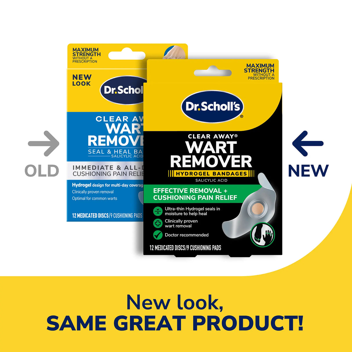 Clear Away® Wart Removers Seal & Heal Bandage with Hydrogel Technology