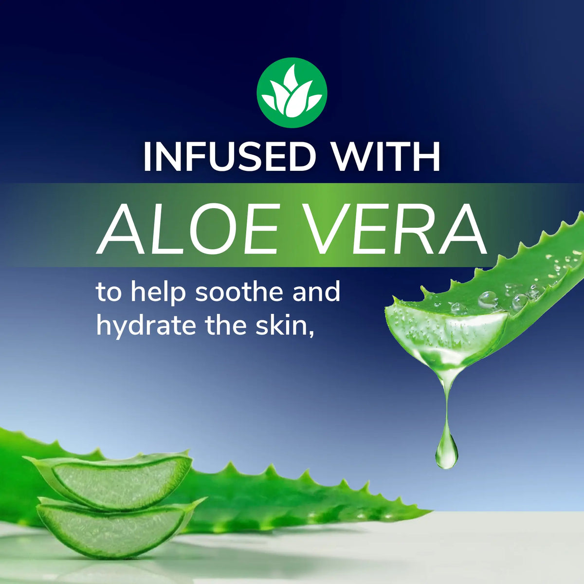 Aloe vera infused hydrogel bandage concept with aloe leaf graphic