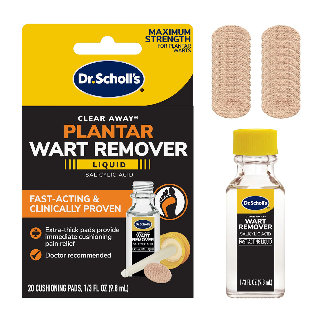 Fast-Acting Liquid Plantar Wart Remover