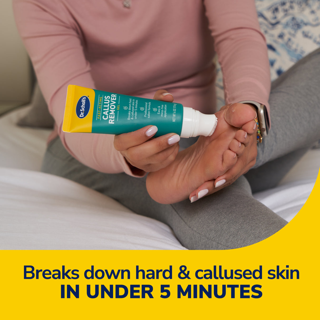 image of breaks down hard and callused skin in under 5 minutes