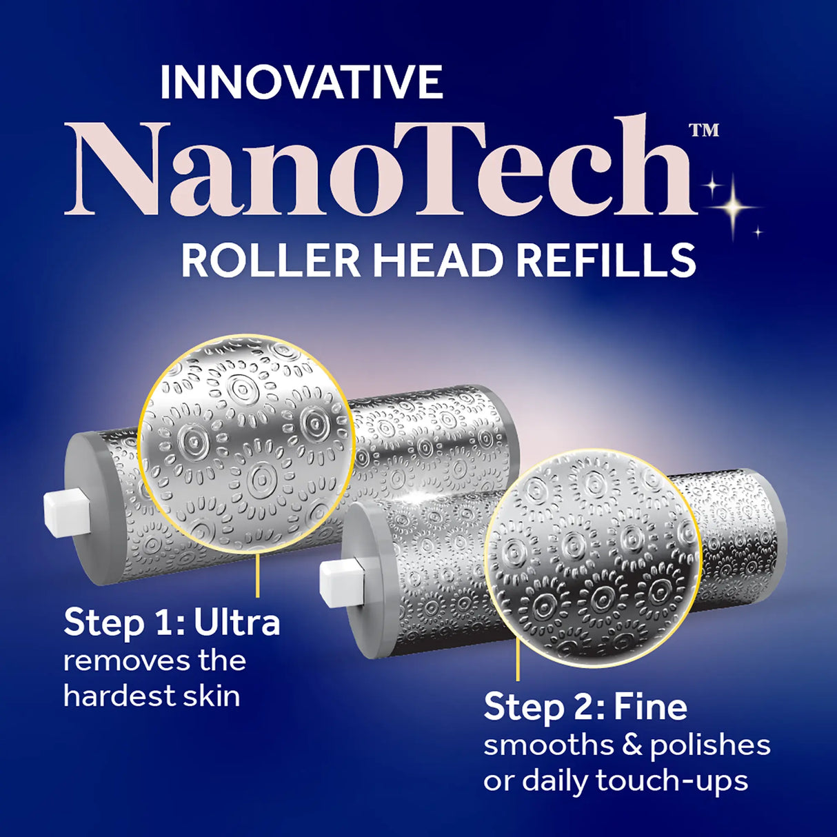 NanoTech Roller Replacement Heads for Pedi Perfect Electronic Foot File