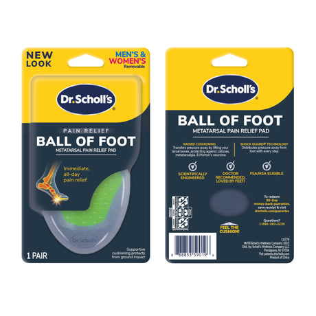 Ball of Foot Metatarsal Pain Relief Pad (3 Pack)