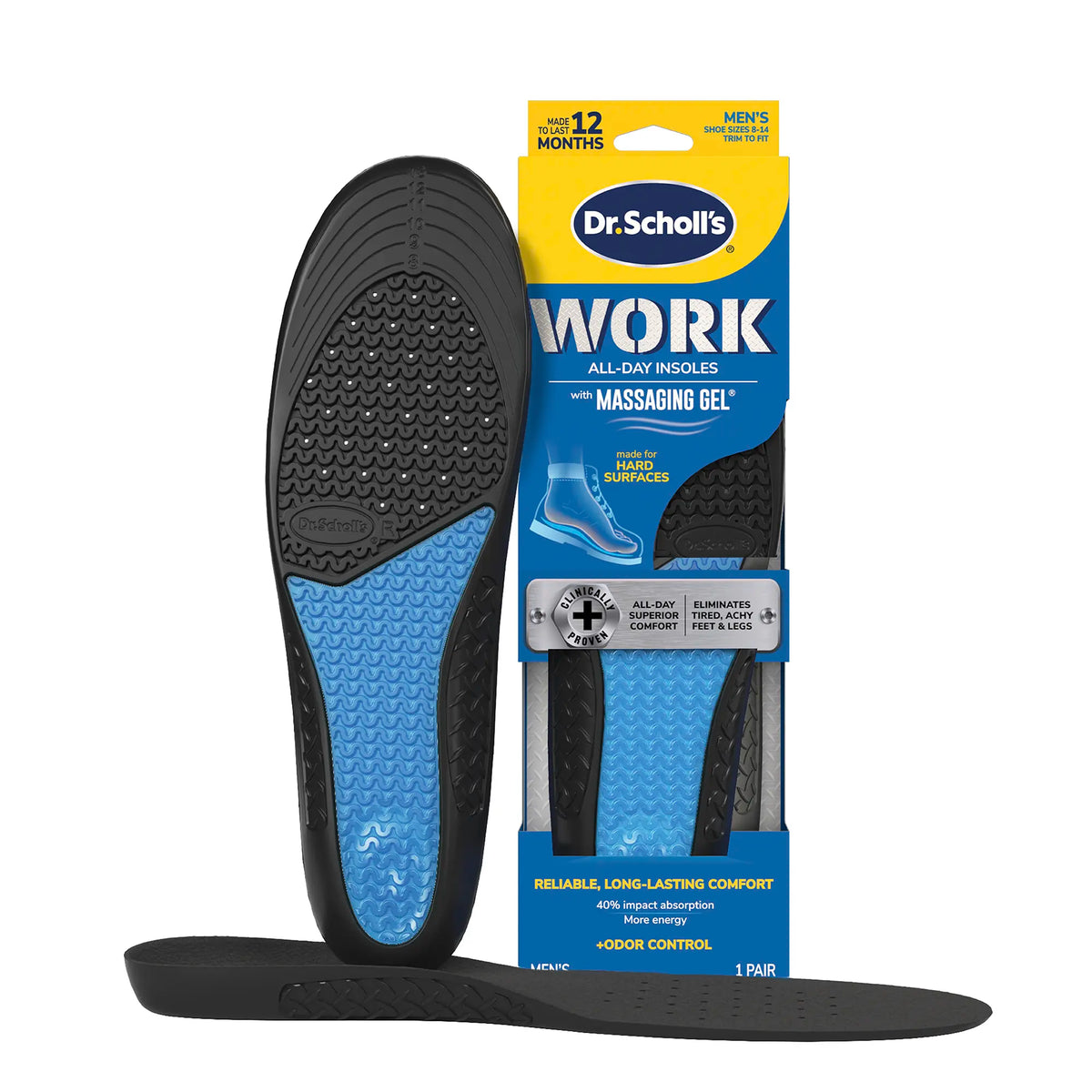 Work Insoles with Massaging Gel®