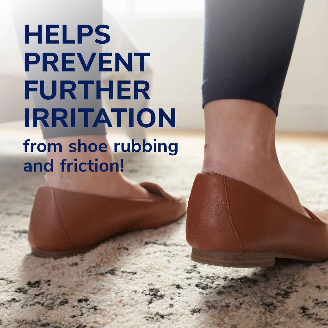 Blister pain relief kit helps prevent shoe rubbing irritation on feet
