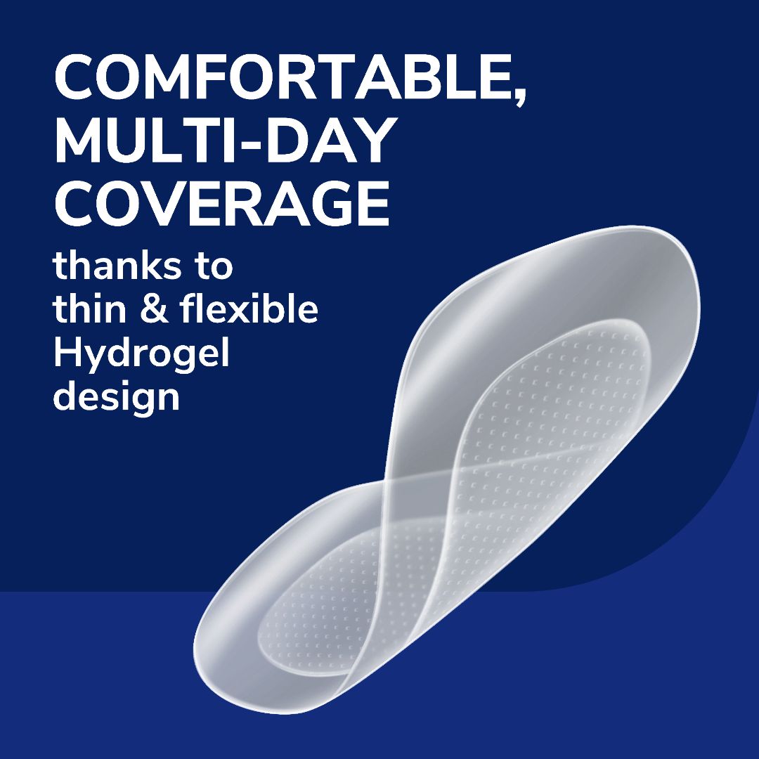 Thin flexible hydrogel blister cushion pads, translucent