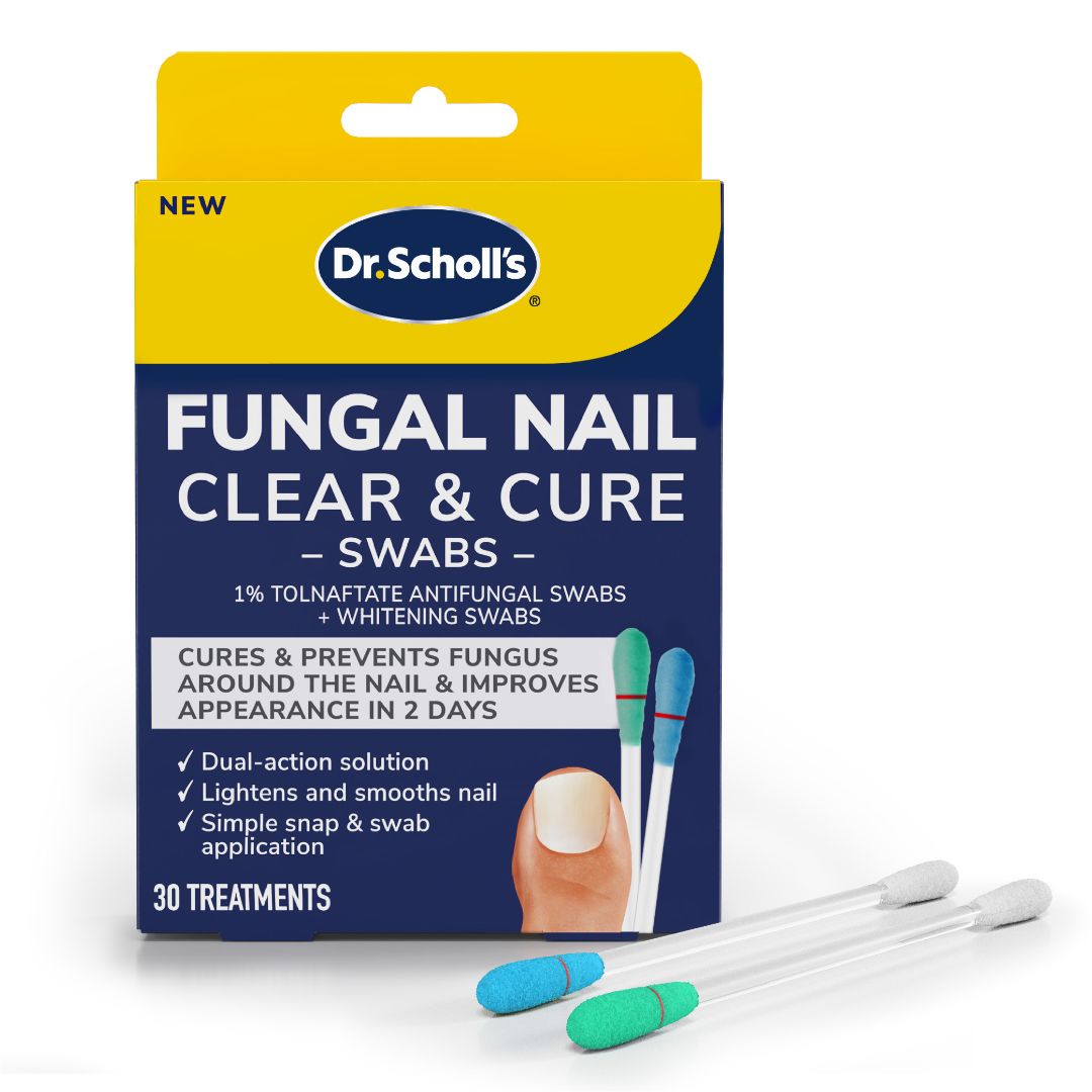 Fungal nail clear & cure swab kit with 30 treatments and dual-action applicators