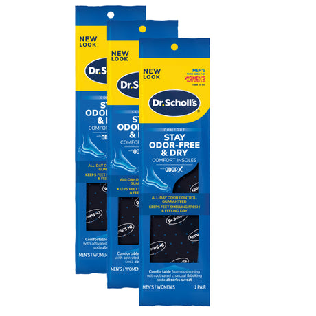 image of stay odor free and dry 3 pack bundle