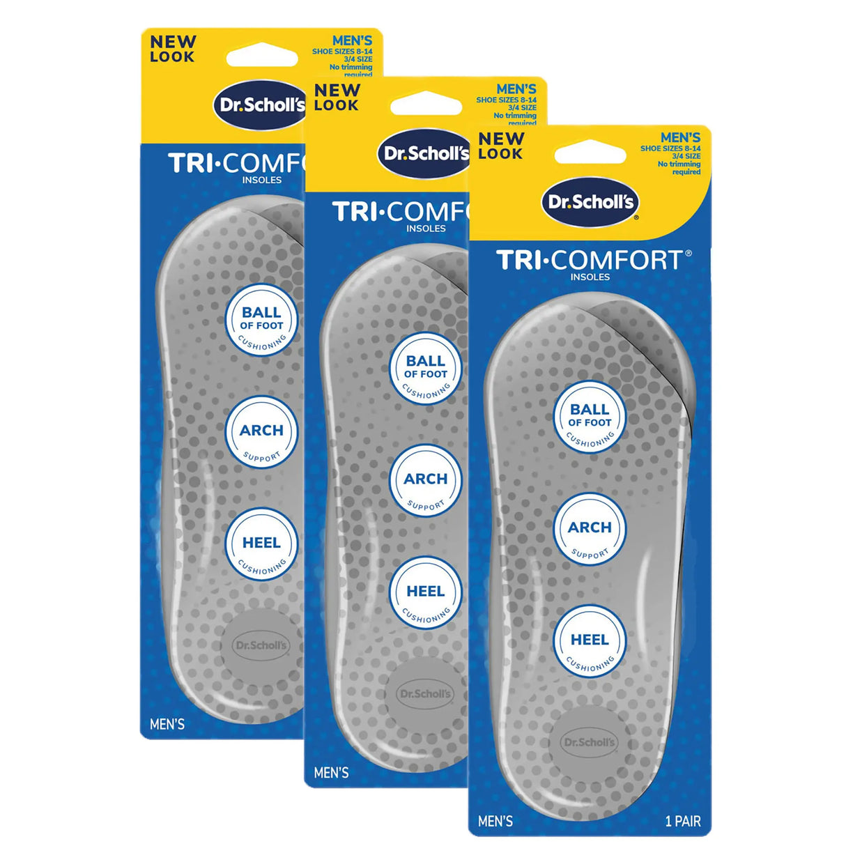 Tri-Comfort® Insoles (3 Pack)