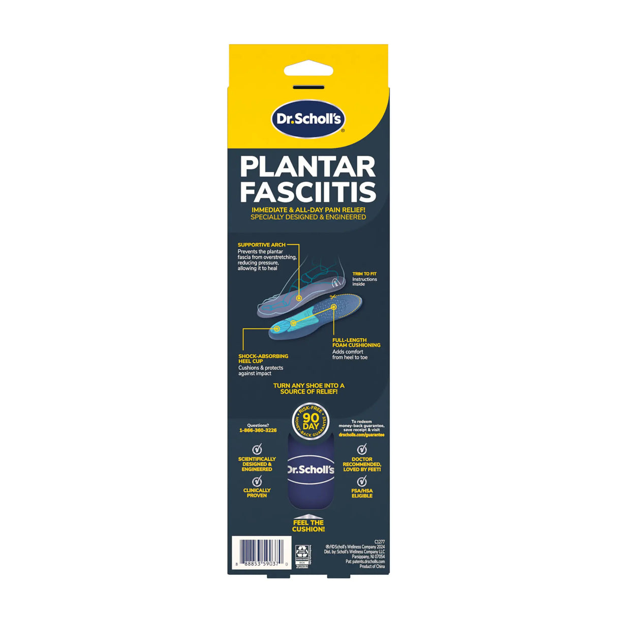 Plantar Fasciitis All-Day Pain Relief Orthotics (3 Pack)
