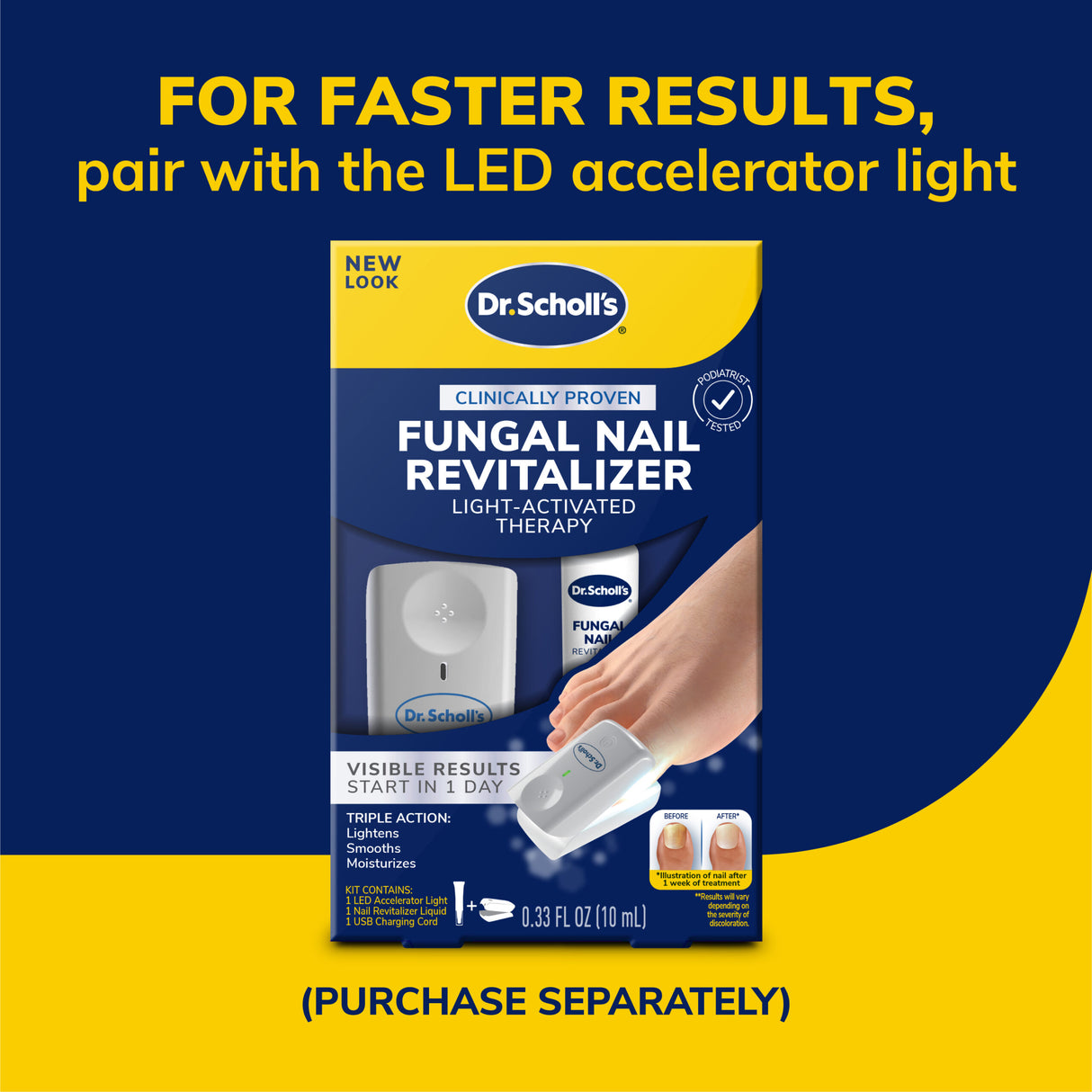 image of for faster results pair with LED accelerator ligth