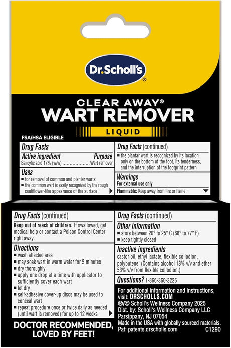 Clear Away Fast-Acting Liquid Wart Remover