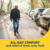 image of all day comfort and relief of tired achy feet