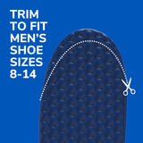 image of trim to fit men's shoe size 8-14