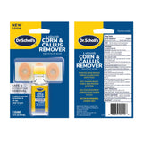 image of the front and back of the corn & callus remover packaging