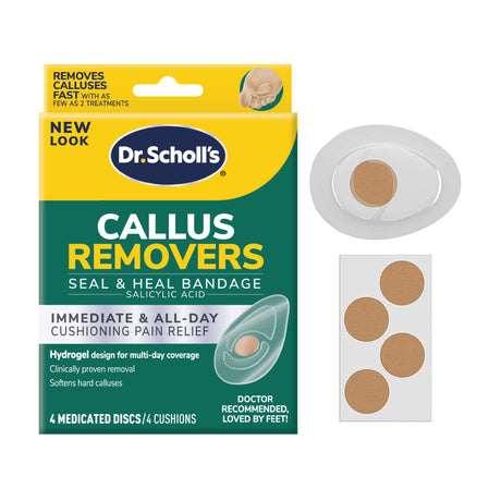 image of the callus removers in and out of packaging