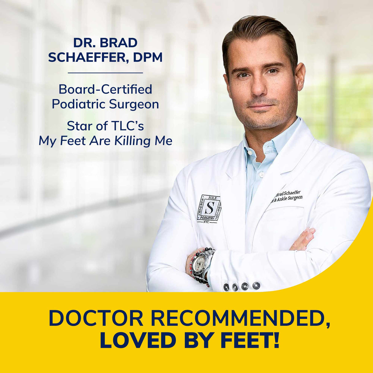 image of dr brad doctore recommended loved by feet
