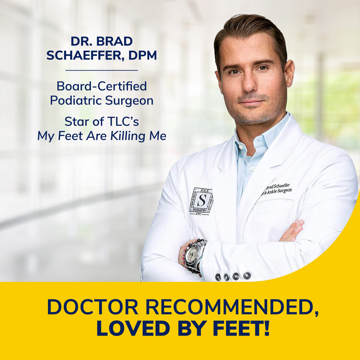 image of dr brad doctor recommended loved by feet