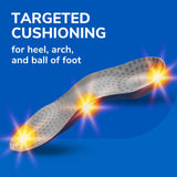 image of targeted cushioning for heel, arch, and ball of foot