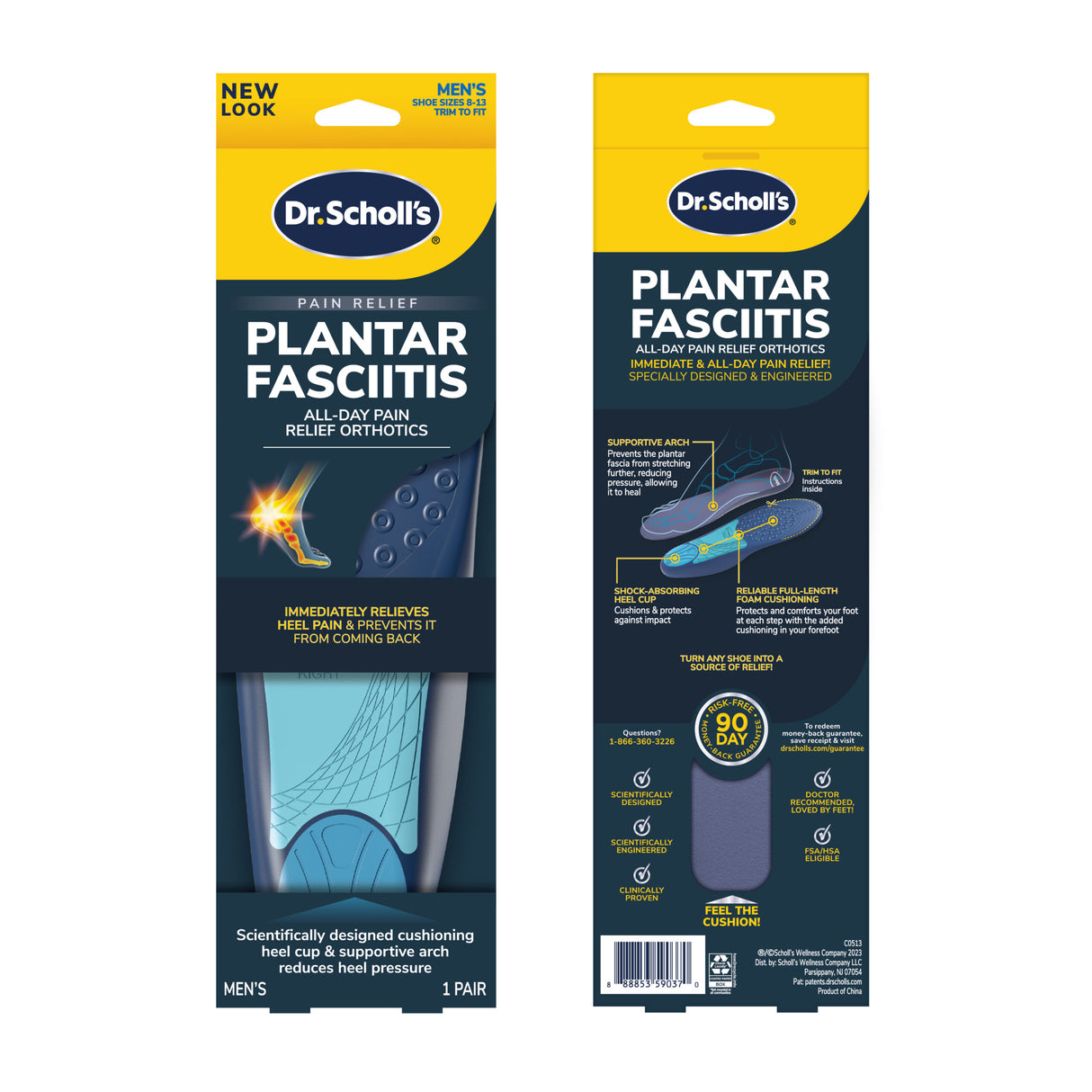 Plantar Fasciitis All-Day Pain Relief Orthotics – DrScholls