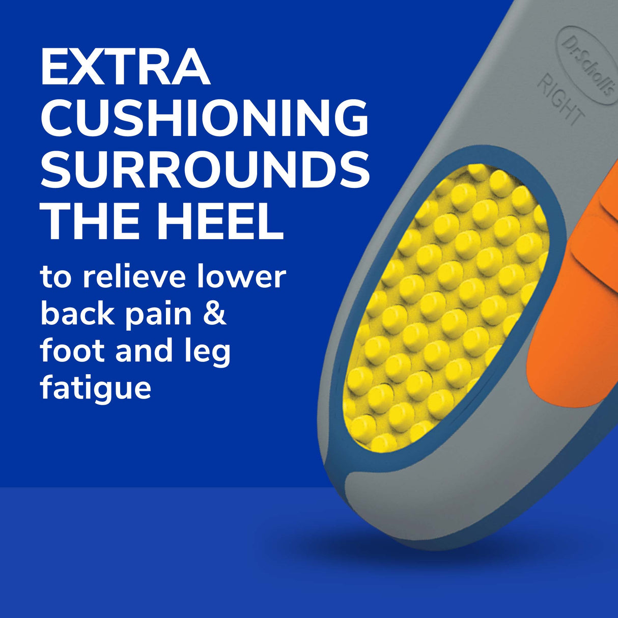 image of extra cushioning surrounds the heel