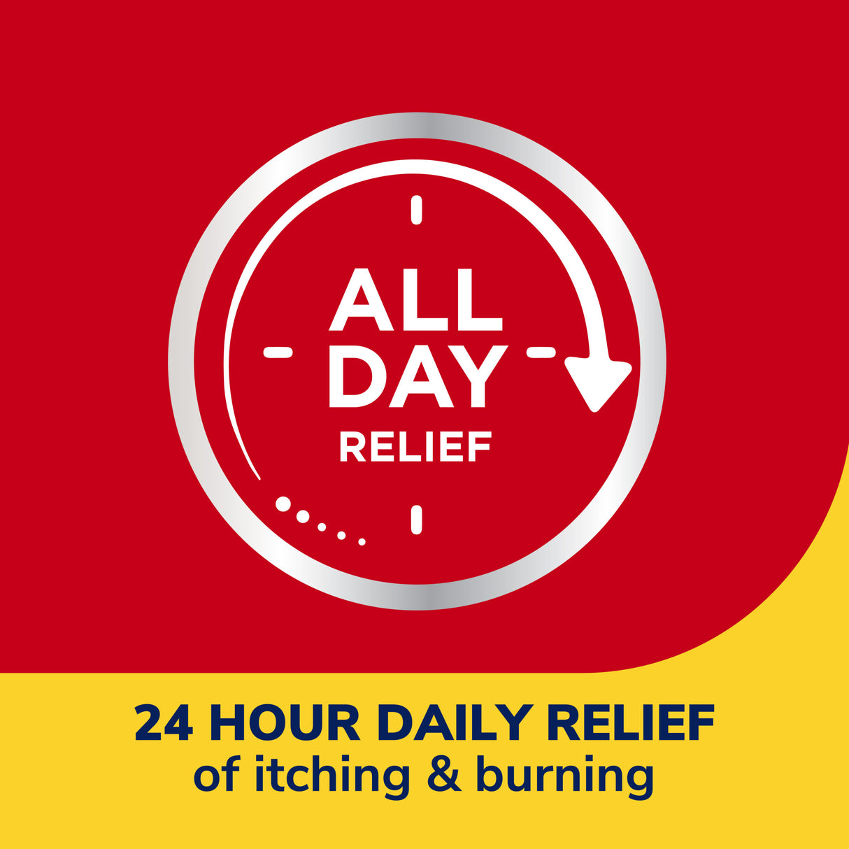 image of 24 hour daily relief of itching & burning
