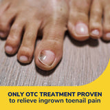 image of only otc treatment proven to relieve ingrown toenail pain