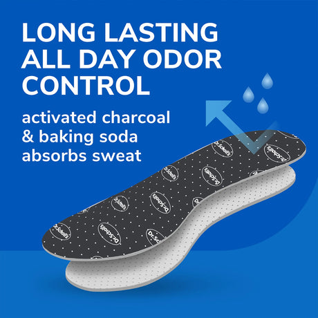 Stay Odor-Free & Dry Comfort Insoles with Odor-X® (3 Pack)