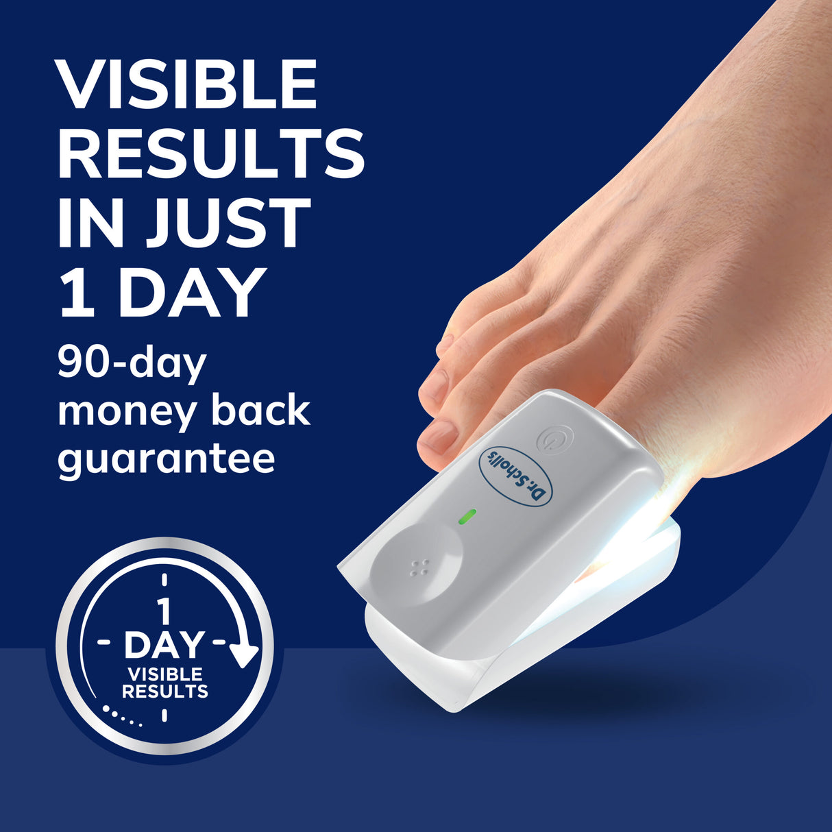 image of visible results in just 1 day 90 day money back guarentee