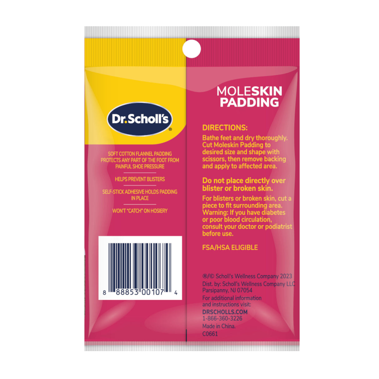 image of moleskin padding