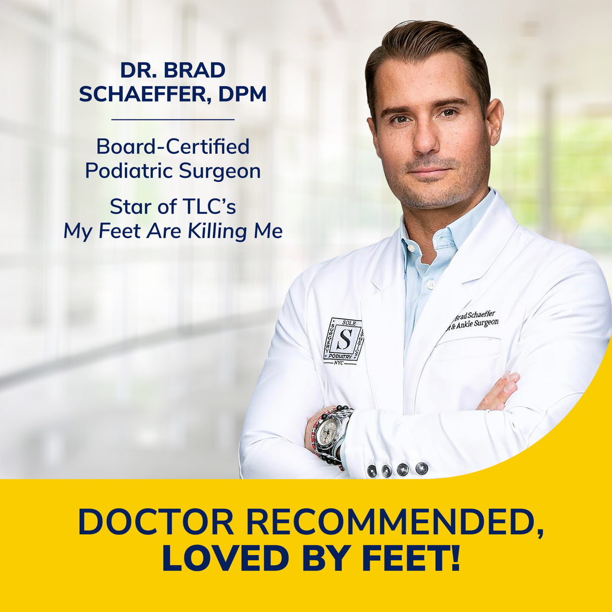 image of dr recommended loved by feet