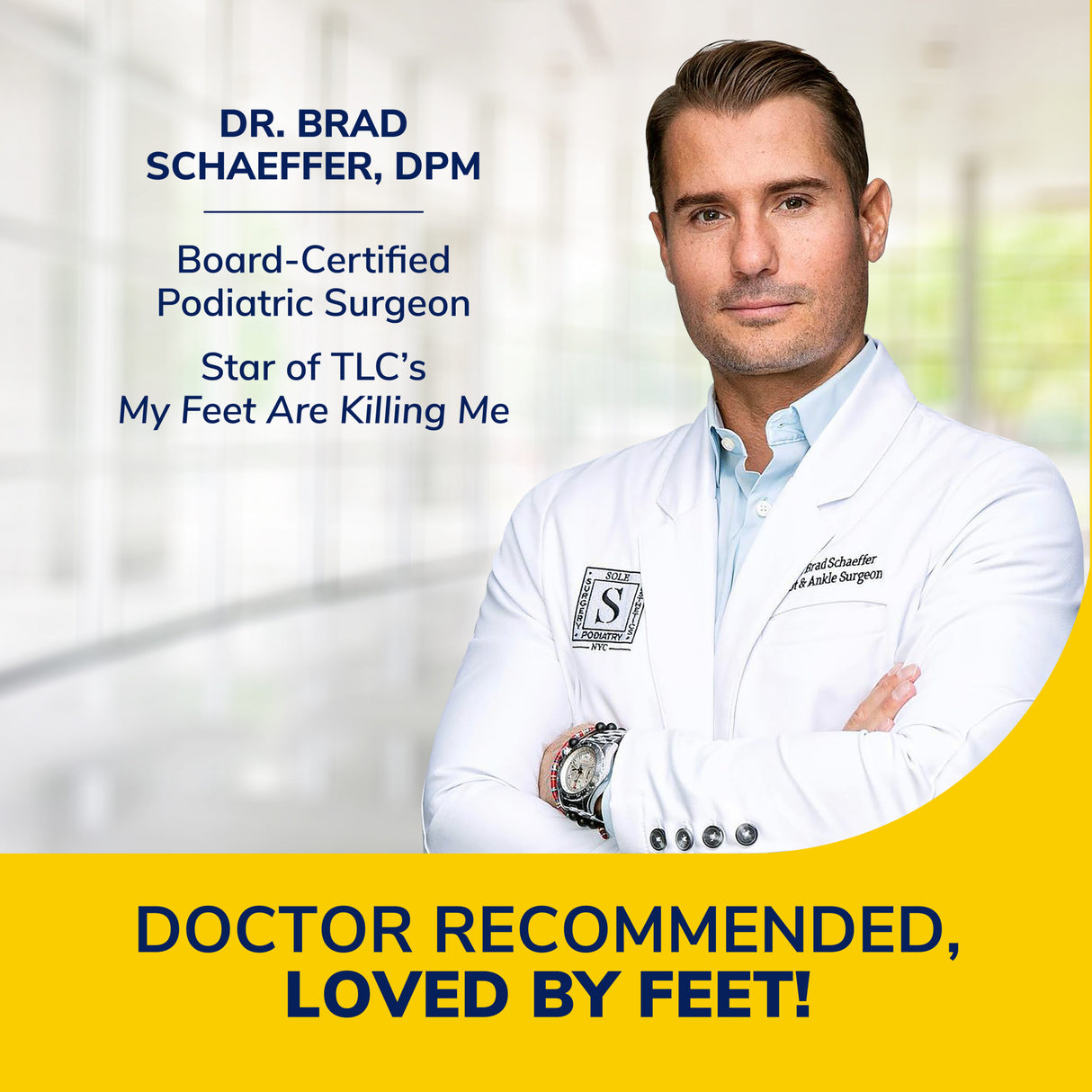 image of dr recommended loved by feet