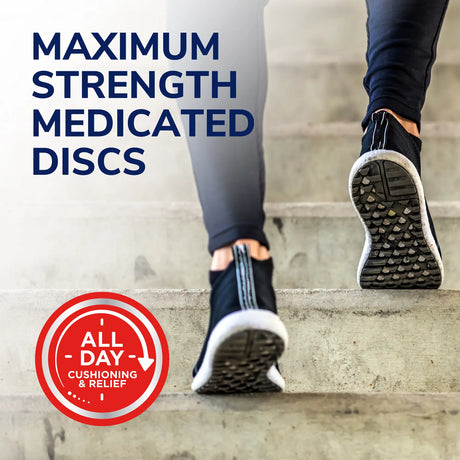 Corn removers maximum strength medicated discs graphic with walking foot