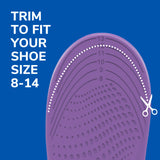 trim to fit shoe sizes 8-14