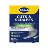 Dr. Scholl’s Cuts & Scrapes seal & heal bandages, large 16-count box