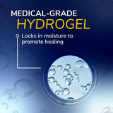 Medical-grade hydrogel bandage concept with water droplet gel center