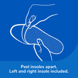 image of peel insoles apart left and right insole included