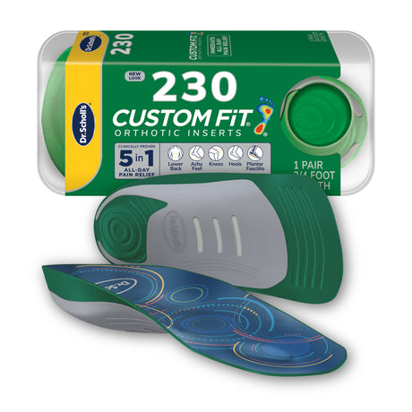 Custom FiT® Pain Relief Orthotic Inserts 3/4 Length