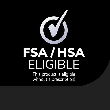 Wart remover FSA/HSA eligible card with checkmark symbol