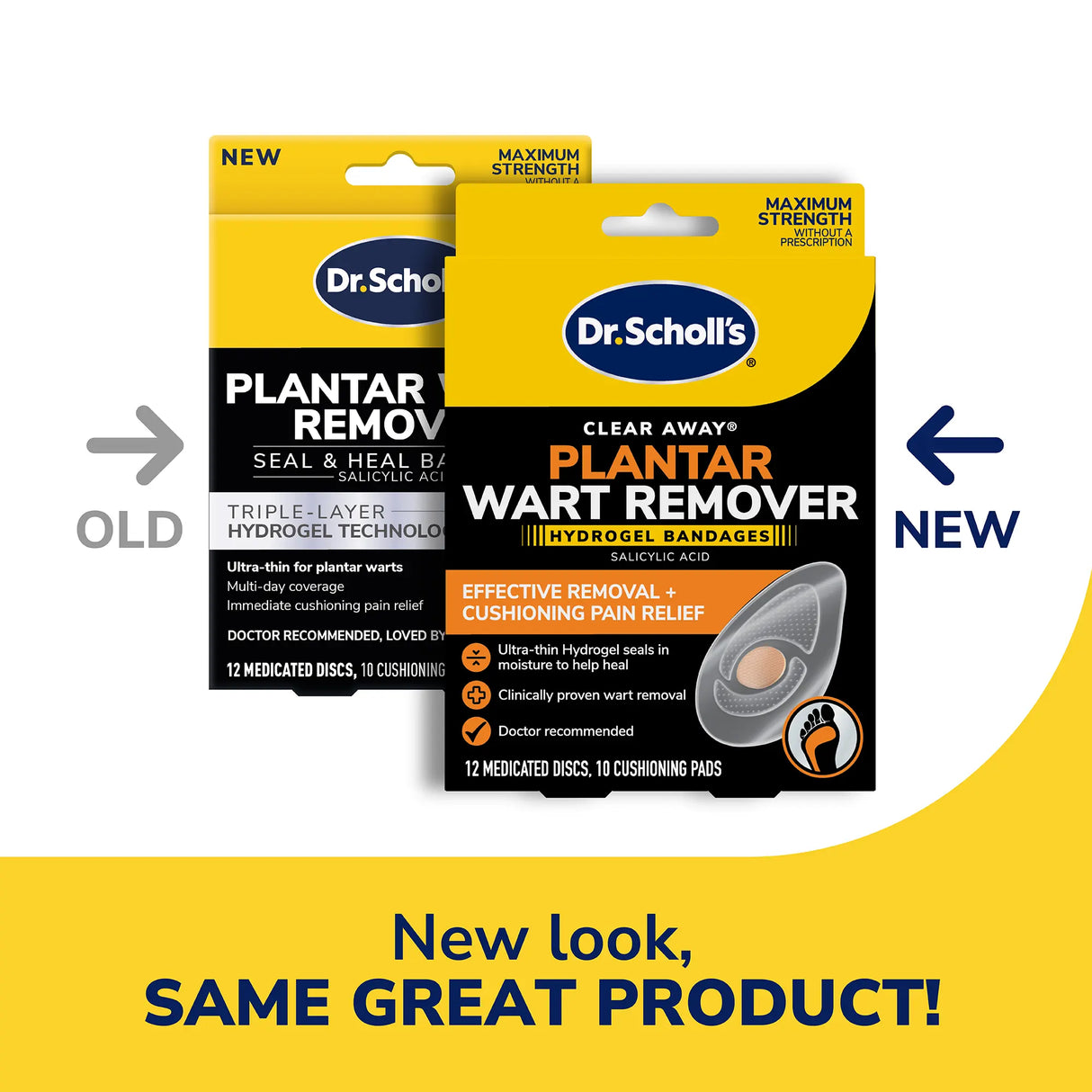 Plantar Wart Remover Seal & Heal Bandage with Hydrogel Technology