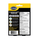 image of plantar wart remover back of packaging