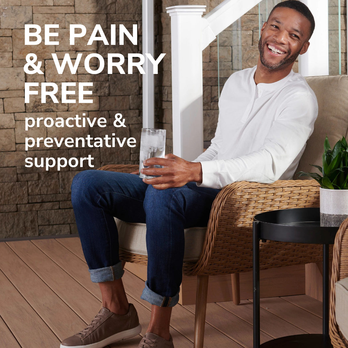 image of be pain and worry free