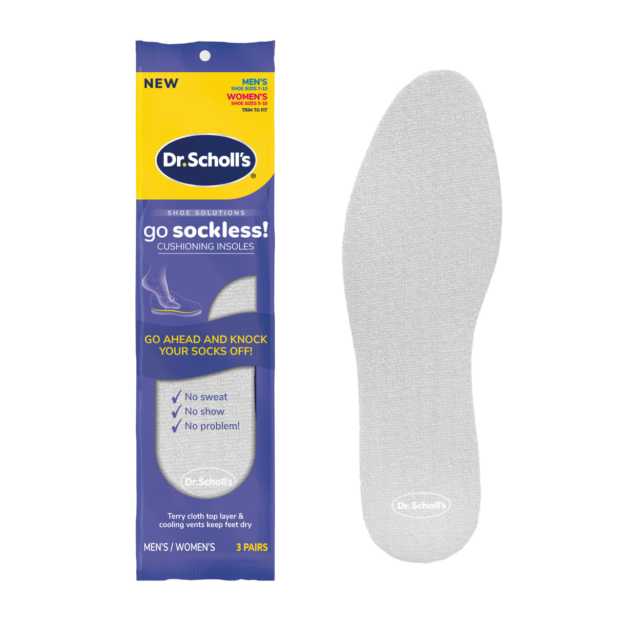 Go Sockless! Cushioning Insoles – DrScholls
