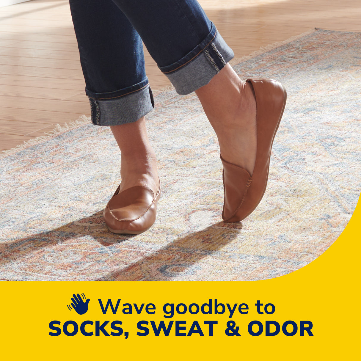 image of wave goodbye to socks sweat and odor