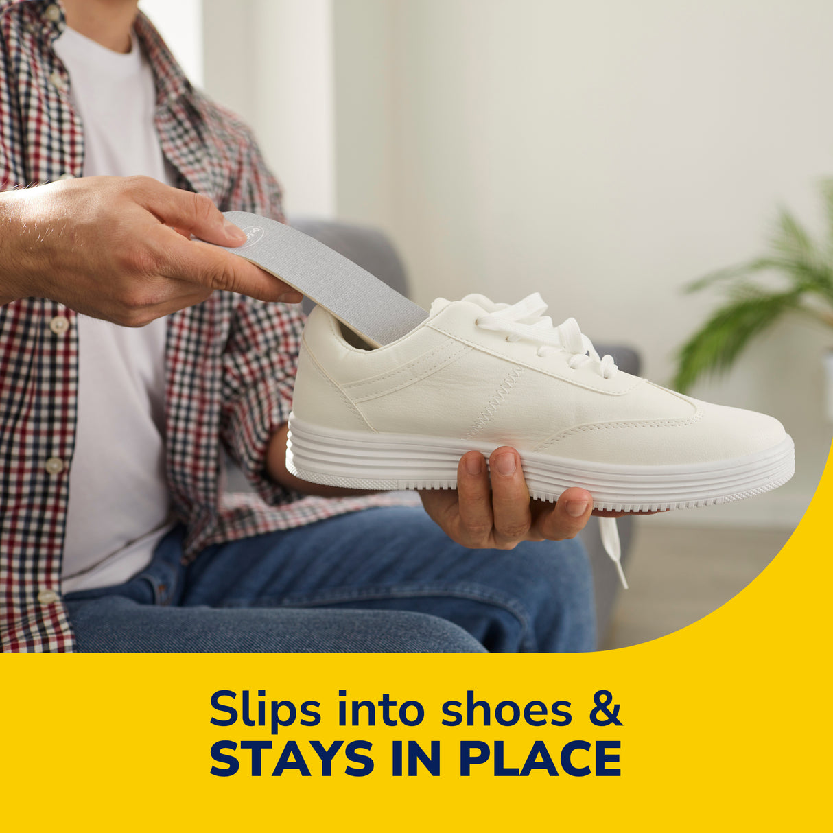image of slips into shoes and stays in place