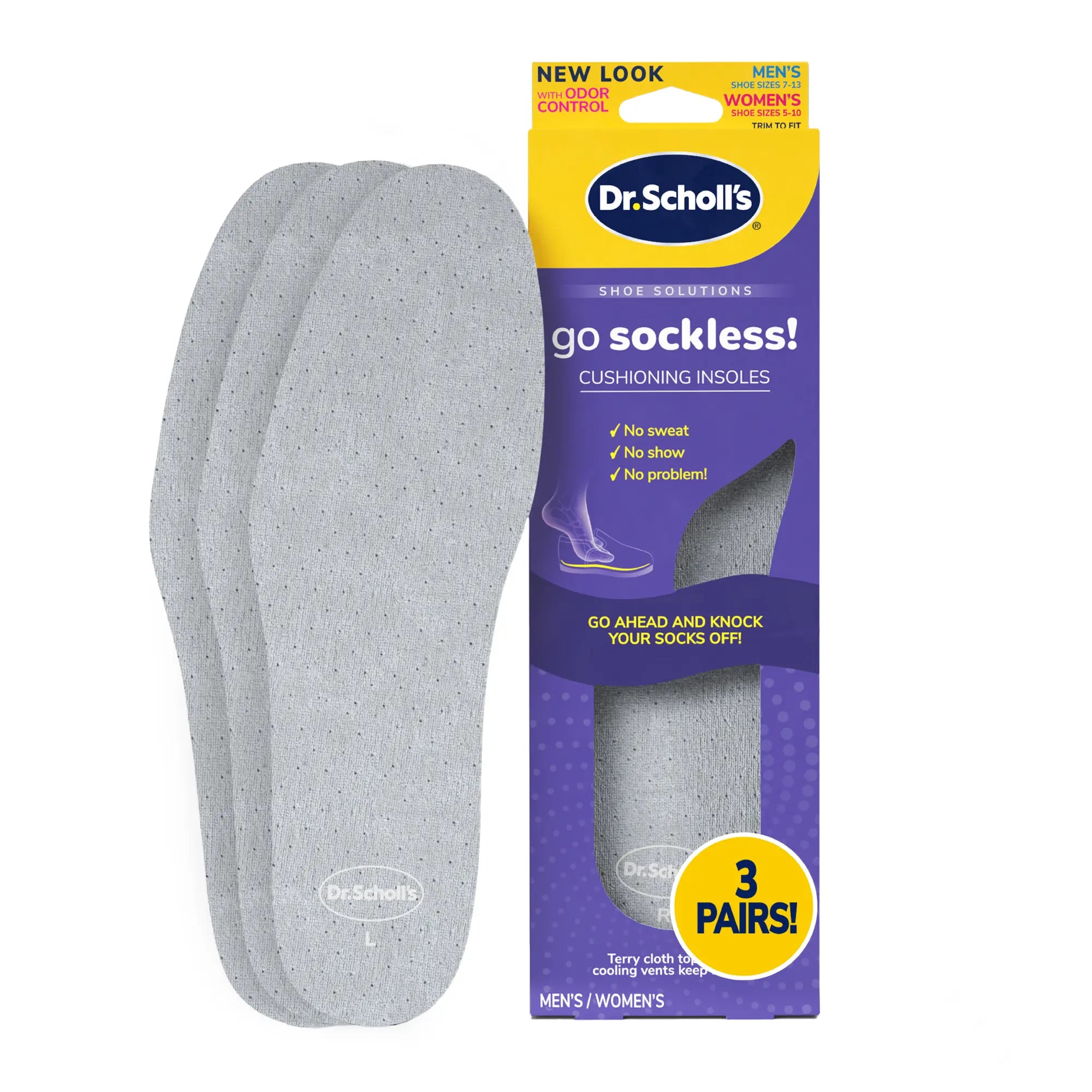 Go Sockless! Cushioning Insoles - Main Image