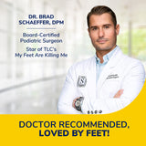 image of doctor recommended loved by feet