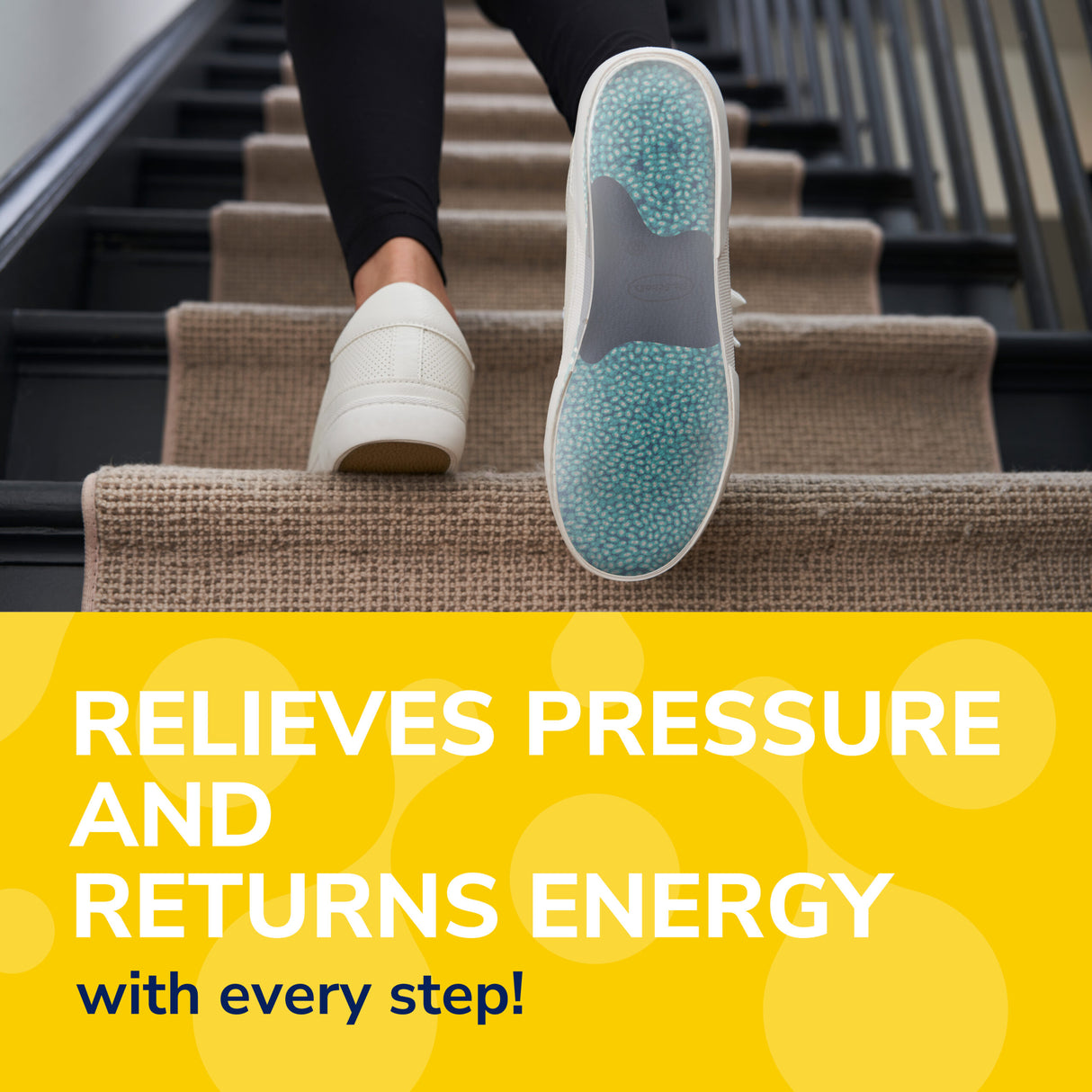 image of relieves pressure and returns energy with every step