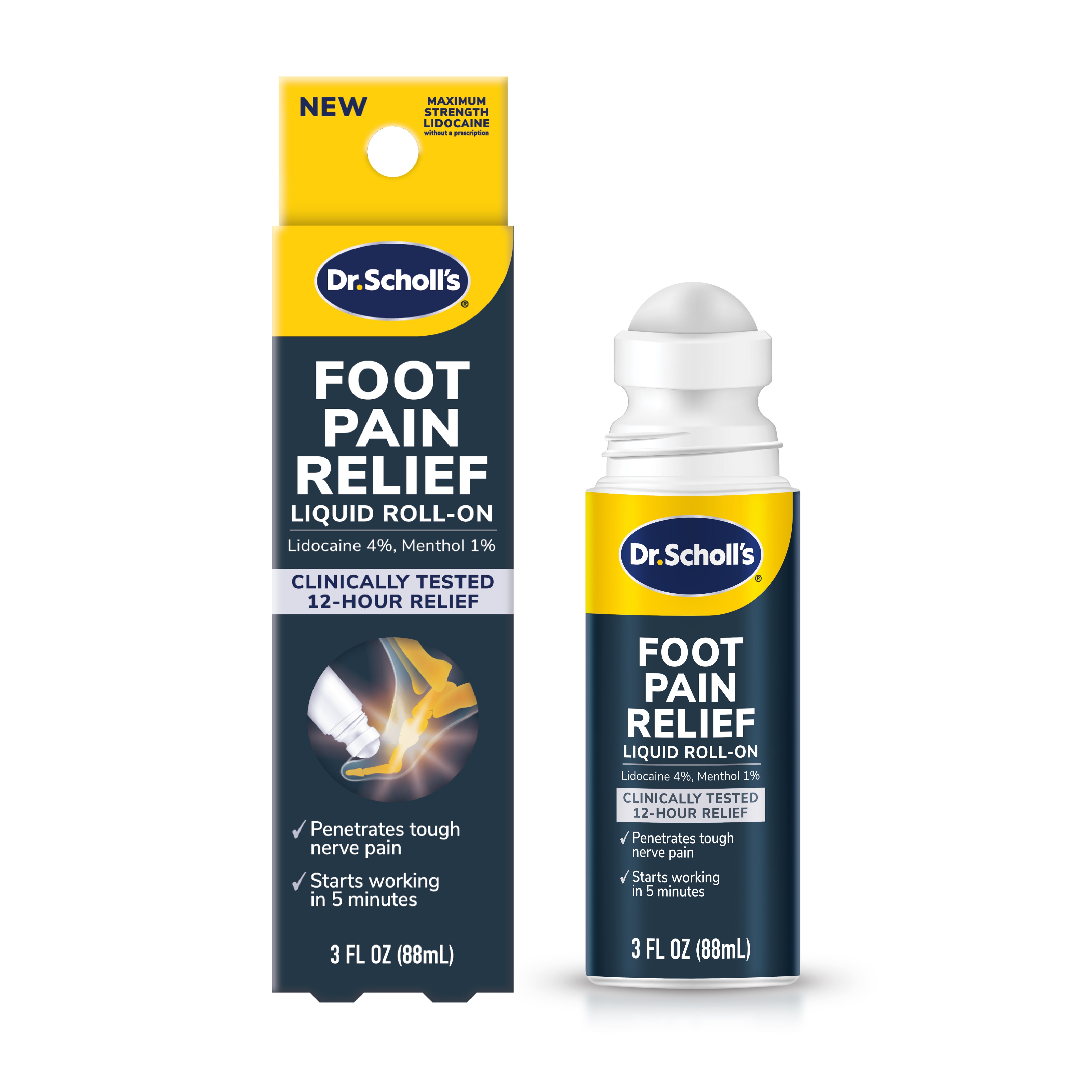 Foot Pain Relief Liquid Roll-On – DrScholls - Main Image