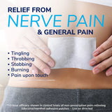 Dr Scholls Clinical Strength 12-Hour Pain Relief Hydrogel Patch applied to lower back