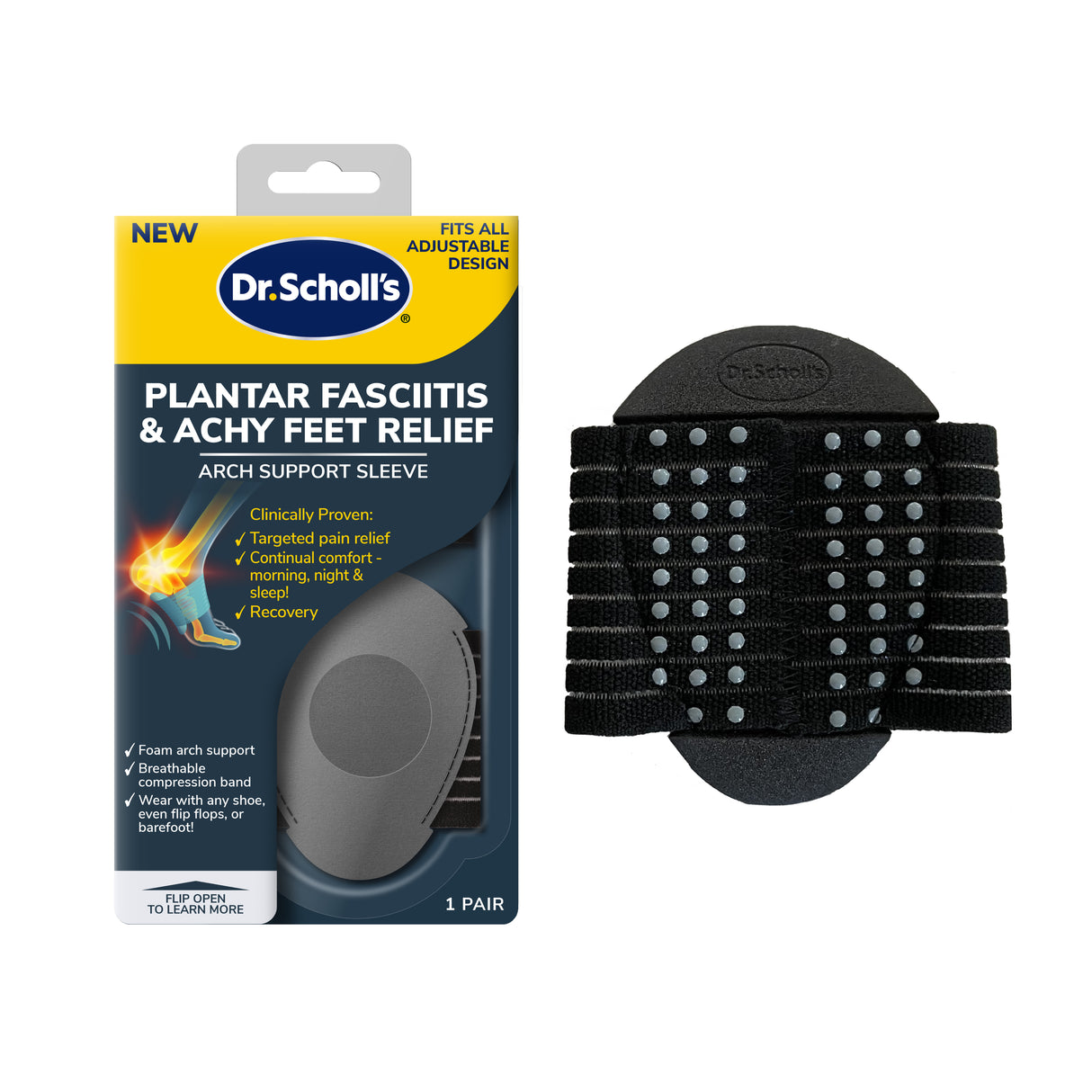 Plantar Fasciitis Achy Feet Relief Arch Support Sleeve – DrScholls